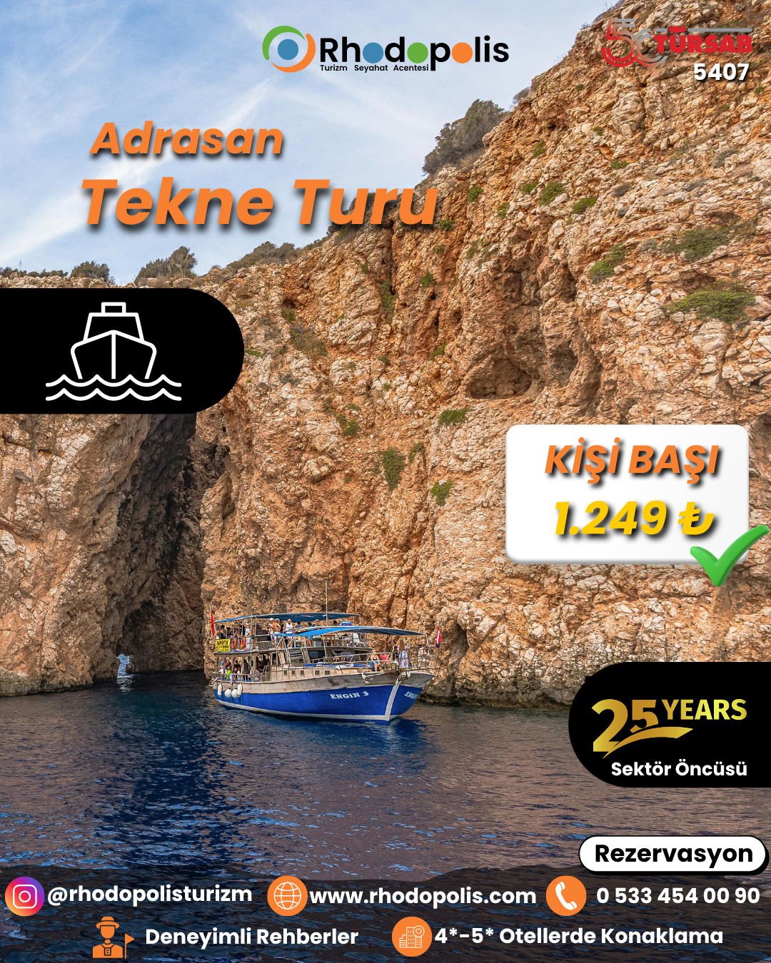 Adrasan Tekne Turu